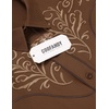 image:imageCOOFANDY Mens Western Shirts Long Sleeve Embroideres Cowboy Shirts Casual Button Down ShirtBrown Pattern 4