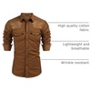image:imageCOOFANDY Mens Western Shirts Long Sleeve Embroideres Cowboy Shirts Casual Button Down ShirtBrown Star