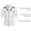 image:imageCOOFANDY Mens Western Shirts Long Sleeve Embroideres Cowboy Shirts Casual Button Down ShirtWhitepattern1
