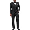 image:imageCOOFANDY Mens 3 Pieces Suit Classic One Button Single Breasted Slim Fit Blazer Jacket Vest Pants Set Wedding BusinesDark Grey