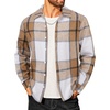Khaki&white Plaid
