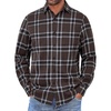 image:imageCOOFANDY Mens Flannel Shirts Long Sleeve Button Down Shirt with Pocket Casual Shirts Work Shirts for MenBrown Plaid