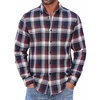 Navy Red White Plaid