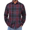 Wine Red Black Plaid
