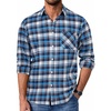 Plaid Blue&white