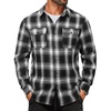 image:imageCOOFANDY Mens Flannel Shirts Long Sleeve Plaid Button Down Shirt Cotton Casual Work Shirts with PocketsBlack White