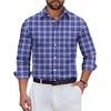 Navy White Plaid