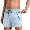 Blue White Stripe