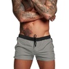 image:imageCOOFANDY Mens Swim Trunk Quick Dry Swimwear Mesh Lining Bathing Suit Swimsuit Board Beach Sport ShortGrey and Black