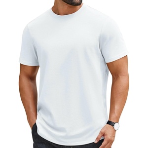 image:imageCOOFANDY Casual Shirts for Men 100 Cotton Tee Shirts Cooling Shirts Mens T Shirts Short Sleeve Classic Tees White