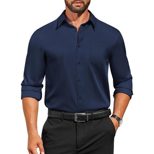 image:imageCOOFANDY Mens Dress Shirts Long Sleeve Business Casual Button Down Shirts Regular Fit Formal ShirtsDeep Blue