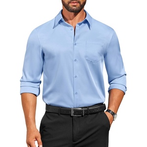 image:imageCOOFANDY Mens Dress Shirts Long Sleeve Business Casual Button Down Shirts Regular Fit Formal ShirtsLight Blue