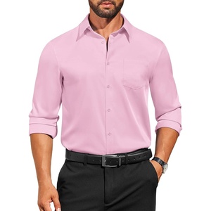 image:imageCOOFANDY Mens Dress Shirts Long Sleeve Business Casual Button Down Shirts Regular Fit Formal ShirtsPink