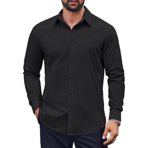 image:imageCOOFANDY Mens Dress Shirts Long Sleeve Casual Button Down Shirts Formal Business ShirtBlack