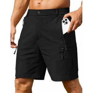 image:imageCOOFANDY Mens Hiking 9 Cargo Shorts Lightweight Outdoor Shorts Quick Dry Golf Camping Casual Fishing with 5 Zipper PocketsBlack