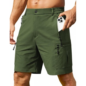 image:imageCOOFANDY Mens Hiking 9 Cargo Shorts Lightweight Outdoor Shorts Quick Dry Golf Camping Casual Fishing with 5 Zipper PocketsGreen