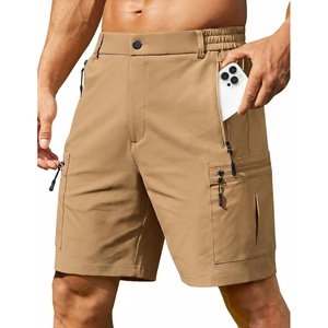 image:imageCOOFANDY Mens Hiking 9 Cargo Shorts Lightweight Outdoor Shorts Quick Dry Golf Camping Casual Fishing with 5 Zipper PocketsKhaki
