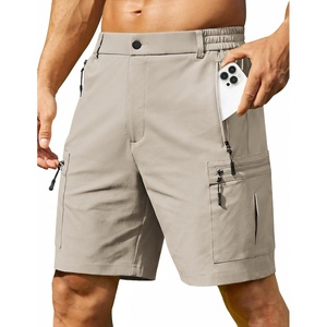 image:imageCOOFANDY Mens Hiking 9 Cargo Shorts Lightweight Outdoor Shorts Quick Dry Golf Camping Casual Fishing with 5 Zipper PocketsLight Khaki