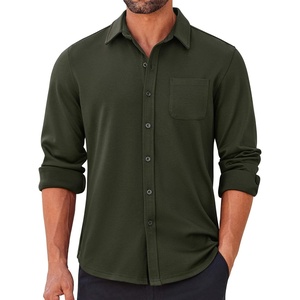 image:imageCOOFANDY Mens Long Sleeve Wrinkle Free Shirts Casual Button Down Stretch Dress Shirt with PocketOlive Green