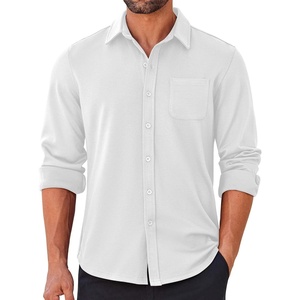 image:imageCOOFANDY Mens Long Sleeve Wrinkle Free Shirts Casual Button Down Stretch Dress Shirt with PocketWhite