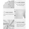 image:imageCOOFANDY Mens 2 Piece Cotton Linen Sets Summer Beach Outfits Casual Short Sleeve Henley Shirts and Vacation ShortsGrey