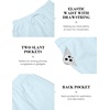 image:imageCOOFANDY Mens 2 Piece Cotton Linen Sets Summer Beach Outfits Casual Short Sleeve Henley Shirts and Vacation ShortsLight Blue