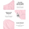 image:imageCOOFANDY Mens 2 Piece Cotton Linen Sets Summer Beach Outfits Casual Short Sleeve Henley Shirts and Vacation ShortsLight Pink