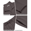 image:imageCOOFANDY Mens 2 Piece Tracksuit Set Quarter Zip Sweatsuit Athletic Running Suit Sets Long Sleeve Casual OutfitsDark Grey