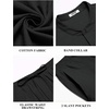 image:imageCOOFANDY Mens 2 Pieces Cotton Linen Sets Short Sleeve Casual Henley Shirt Summer Beach Pants Lounge Vacation Outfits SetBlack