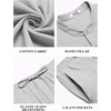 image:imageCOOFANDY Mens 2 Pieces Cotton Linen Sets Short Sleeve Casual Henley Shirt Summer Beach Pants Lounge Vacation Outfits SetLight Grey