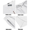image:imageCOOFANDY Mens 2 Pieces Linen Set Henley Shirt Short Sleeve and Harem Capri Pants Wide Leg Baggy Beach Yoga Trousers Outfits01white
