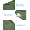 image:imageCOOFANDY Mens 2 Pieces Linen Set Henley Shirt Short Sleeve and Shorts Summer Beach Yoga Matching OutfitsArmy Green