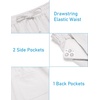 image:imageCOOFANDY Mens 2 Pieces Linen Set Henley Shirt Short Sleeve and Shorts Summer Beach Yoga Matching OutfitsAwhite