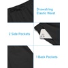 image:imageCOOFANDY Mens 2 Pieces Linen Set Henley Shirt Short Sleeve and Shorts Summer Beach Yoga Matching OutfitsBlack