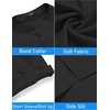 image:imageCOOFANDY Mens 2 Pieces Linen Set Henley Shirt Short Sleeve and Shorts Summer Beach Yoga Matching OutfitsBlack