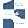 image:imageCOOFANDY Mens 2 Pieces Linen Set Henley Shirt Short Sleeve and Shorts Summer Beach Yoga Matching OutfitsDenim Blue