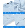 image:imageCOOFANDY Mens 2 Pieces Linen Set Henley Shirt Short Sleeve and Shorts Summer Beach Yoga Matching OutfitsLight Blue