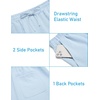 image:imageCOOFANDY Mens 2 Pieces Linen Set Henley Shirt Short Sleeve and Shorts Summer Beach Yoga Matching OutfitsLight Blue