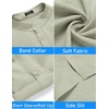 image:imageCOOFANDY Mens 2 Pieces Linen Set Henley Shirt Short Sleeve and Shorts Summer Beach Yoga Matching OutfitsLight Green