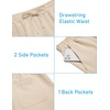 image:imageCOOFANDY Mens 2 Pieces Linen Set Henley Shirt Short Sleeve and Shorts Summer Beach Yoga Matching OutfitsLight Khaki
