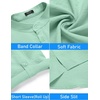 image:imageCOOFANDY Mens 2 Pieces Linen Set Henley Shirt Short Sleeve and Shorts Summer Beach Yoga Matching OutfitsMint Green