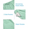 image:imageCOOFANDY Mens 2 Pieces Linen Set Henley Shirt Short Sleeve and Shorts Summer Beach Yoga Matching OutfitsMint Green