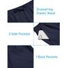 image:imageCOOFANDY Mens 2 Pieces Linen Set Henley Shirt Short Sleeve and Shorts Summer Beach Yoga Matching OutfitsNavy Blue