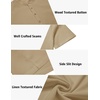 image:imageCOOFANDY Mens 2 Pieces Set Short Sleeve Casual Henley Shirts Beach Yoga Pants Summer Beach OutfitBeige