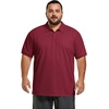 image:imageCOOFANDY Mens Big and Tall Polo Shirts Golf Shirt Short Sleeve Cotton Pique T Shirts Quick DryDark Red
