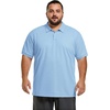 image:imageCOOFANDY Mens Big and Tall Polo Shirts Golf Shirt Short Sleeve Cotton Pique T Shirts Quick DryLight Blue