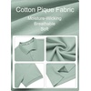 image:imageCOOFANDY Mens Big and Tall Polo Shirts Golf Shirt Short Sleeve Cotton Pique T Shirts Quick DryLight Green