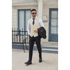 image:imageCOOFANDY Mens Business Suit Vests Slim Fit Formal Dress Waistcoat Groomsman Vest For WeddingLight Khaki