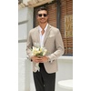 image:imageCOOFANDY Mens Casual Blazer Lightweight Suit Jacket Slim Fit Sport Coats for MenKhaki