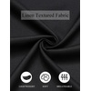 image:imageCOOFANDY Mens Casual Button Down Shirt Short Sleeve Lightweight Summer Beach Shirts Textured Linen ShirtBlack